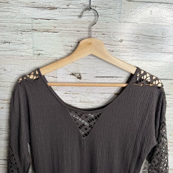 Free People Black Lace Midi Dress - Picture 4 of 10